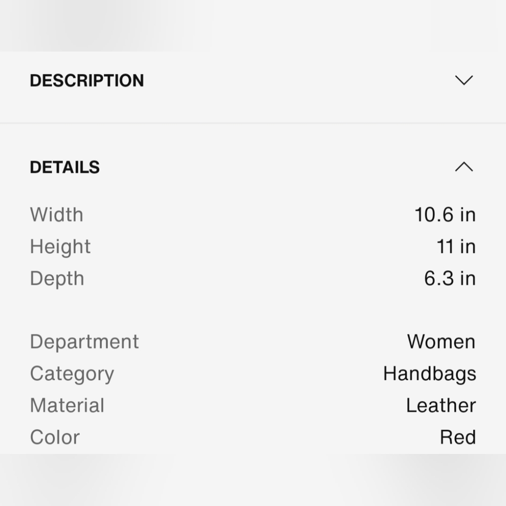 Marc Jacobs Leather Tag Tote Cranberry Red - Picture 11 of 11